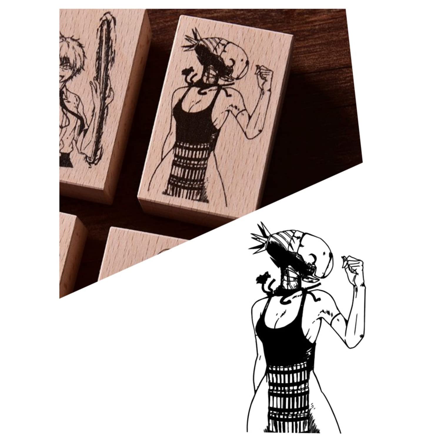 Amazon.co.jp: チェンソーマン ちぇんそーまん 文房具 印鑑 スタンプ